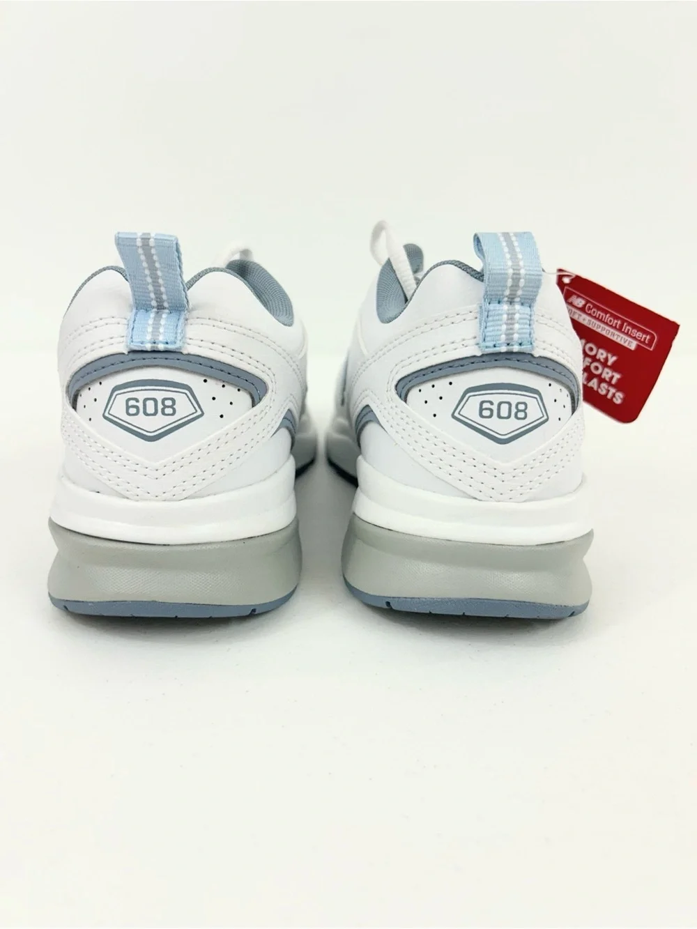 New Balance WX608v5 Sneakers White and Light Blue